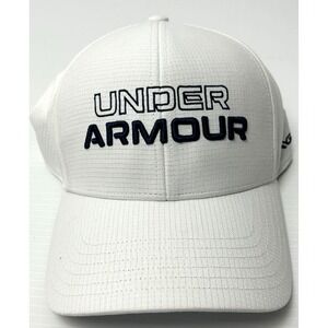 Under Armour Jordan Spieth Tour Golf Hat Mens Fitted Iso Chill White Cap L/XL